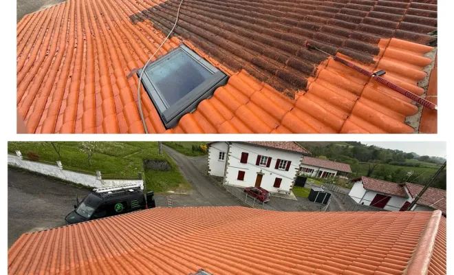 Nettoyage basse pression pour toitures fragiles à Capbreton, Saint-Martin-de-Seignanx, Green Vapeur