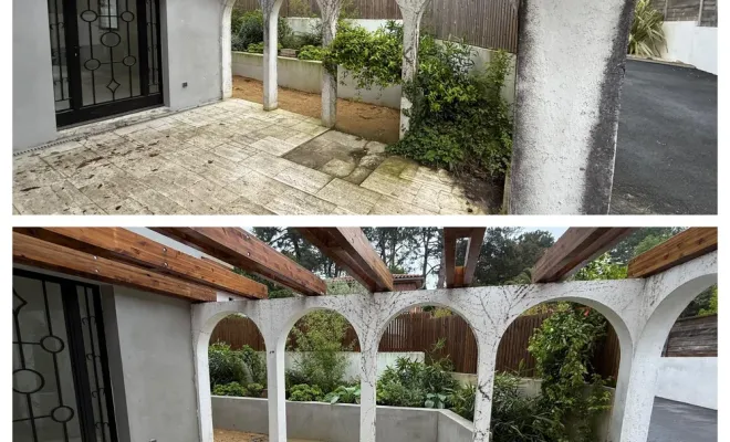 Nettoyage de façade écologique à la vapeur à Hossegor, Saint-Martin-de-Seignanx, Green Vapeur