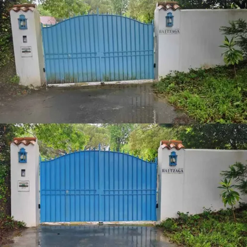 Nettoyage de portail pas cher à Bayonne avec Green Vapeur, Saint-Martin-de-Seignanx, Green Vapeur