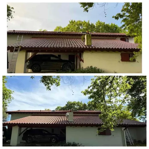 Nettoyage de toit au Pays Basque avec Green Vapeur, Saint-Martin-de-Seignanx, Green Vapeur