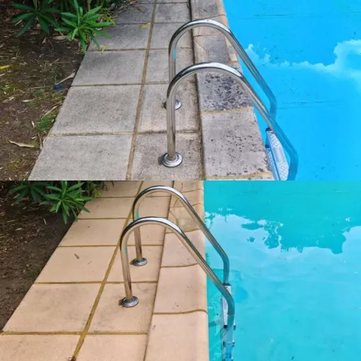 Entretien écologique de terrasses et margelles de piscine à Bayonne, Saint-Martin-de-Seignanx, Green Vapeur