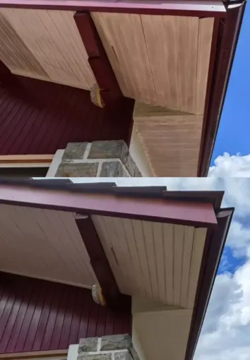 Nettoyage à la vapeur d'avant toit à Saint Palais, Saint-Martin-de-Seignanx, Green Vapeur