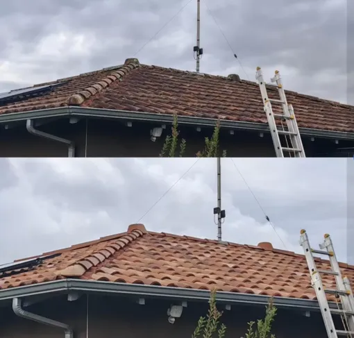 Nettoyage à la vapeur d'une toiture à Dax, Saint-Martin-de-Seignanx, Green Vapeur