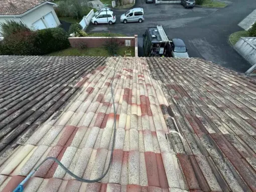Nettoyage d'une toiture de maison à Anglet, Saint-Martin-de-Seignanx, Green Vapeur