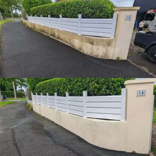 Nettoyage de murettes écologiques et pas cher à Bayonne avec Green Vapeur, Saint-Martin-de-Seignanx, Green Vapeur