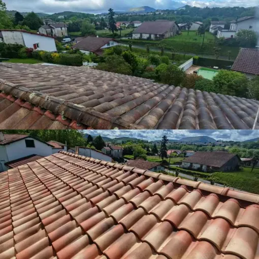 Nettoyage de toiture pas cher à Biarritz avec Green Vapeur, Saint-Martin-de-Seignanx, Green Vapeur