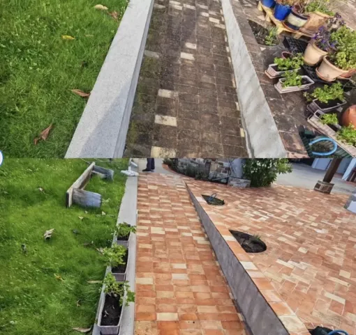 Nettoyage écologique d'une terrasse à Saint Palais, Saint-Martin-de-Seignanx, Green Vapeur