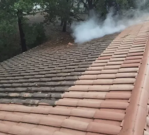 Nettoyage écologique d'une toiture à Ondres, Saint-Martin-de-Seignanx, Green Vapeur