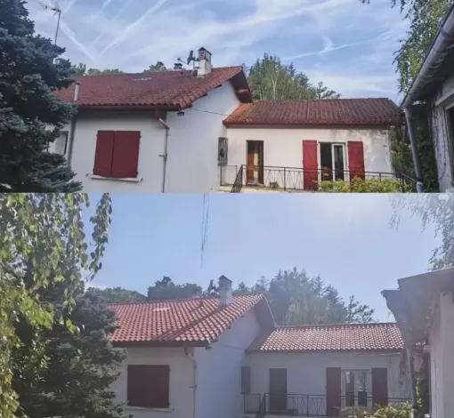 Nettoyage écologique d'une toiture à Tarnos à Saint Palais, Saint-Martin-de-Seignanx, Green Vapeur