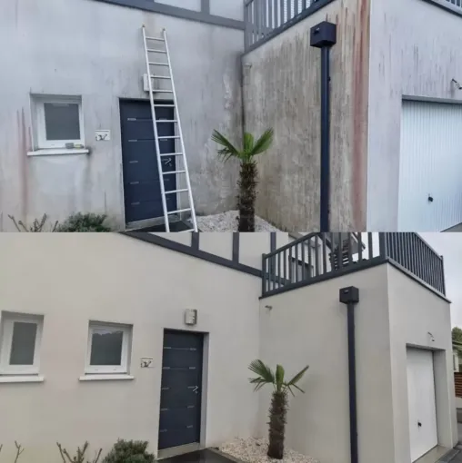 Nettoyage façades à la vapeur à Tosse, Saint-Martin-de-Seignanx, Green Vapeur