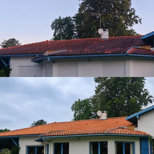 Nettoyage de toiture à Bidart, Saint-Martin-de-Seignanx, Green Vapeur