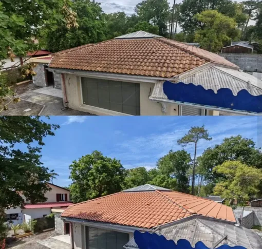 Nettoyage toiture écologique à Labenne, Saint-Martin-de-Seignanx, Green Vapeur