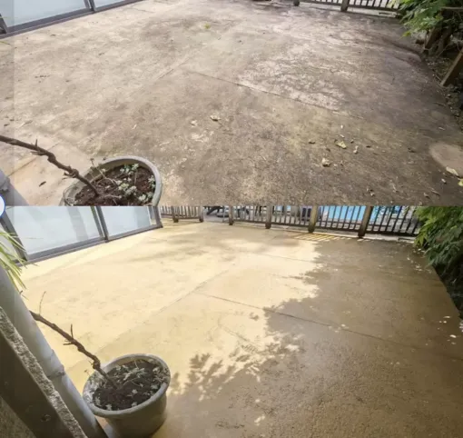 Nettoyage vapeur d'une terrasse à Labenne, Saint-Martin-de-Seignanx, Green Vapeur