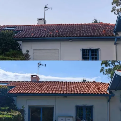 Nos réalisations en nettoyage écologique de toitures et façades à Bayonne, Saint-Martin-de-Seignanx, Green Vapeur