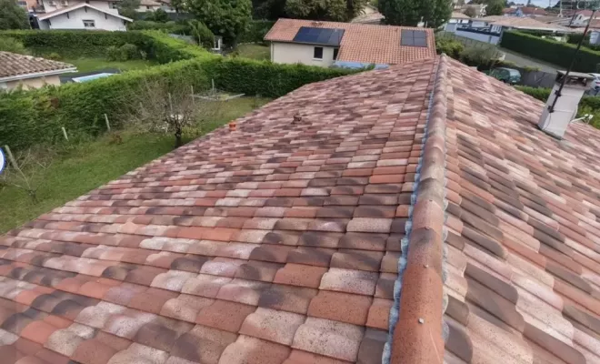 Nettoyage à la vapeur d'une toiture à Benesse Maremne, Saint-Martin-de-Seignanx, Green Vapeur