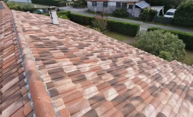 Nettoyage à la vapeur d'une toiture à Benesse Maremne, Saint-Martin-de-Seignanx, Green Vapeur