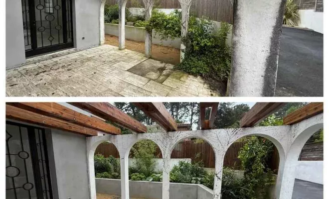 Nettoyage de façade écologique à la vapeur à Hossegor, Saint-Martin-de-Seignanx, Green Vapeur