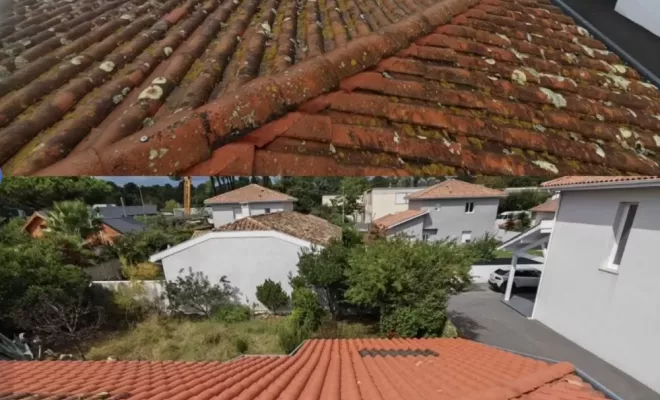 Nettoyage d'une toiture à la vapeur sur Tarnos, Saint-Martin-de-Seignanx, Green Vapeur