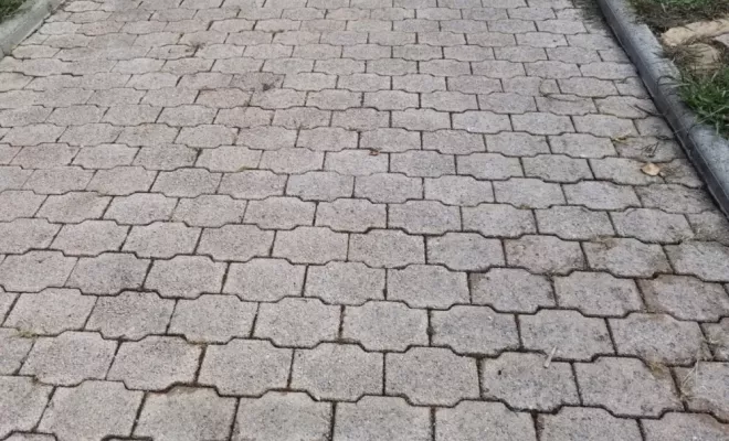 Nettoyage écologique d'une allée à Tarnos, Saint-Martin-de-Seignanx, Green Vapeur