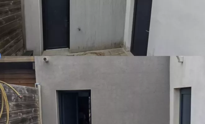 Nettoyage écologique d'une façade à Tosse, Saint-Martin-de-Seignanx, Green Vapeur