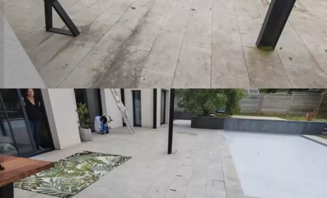 Nettoyage écologique d'une façade à Tosse, Saint-Martin-de-Seignanx, Green Vapeur