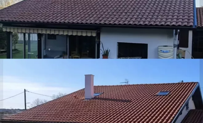 Nettoyage écologique d'une toiture à Tarnos, Saint-Martin-de-Seignanx, Green Vapeur