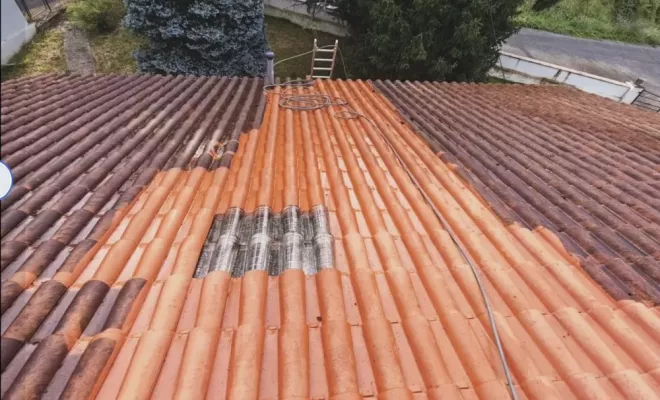 Nettoyage écologique d'une toiture à Tarnos à Saint Palais, Saint-Martin-de-Seignanx, Green Vapeur