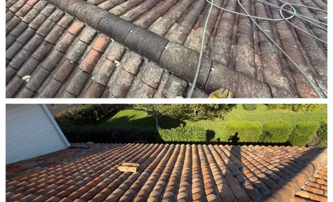 Nettoyage pas cher d'une toiture sur la commune de Vieux Boucau, Saint-Martin-de-Seignanx, Green Vapeur