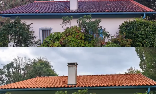 Nettoyage de toiture à Bidart, Saint-Martin-de-Seignanx, Green Vapeur
