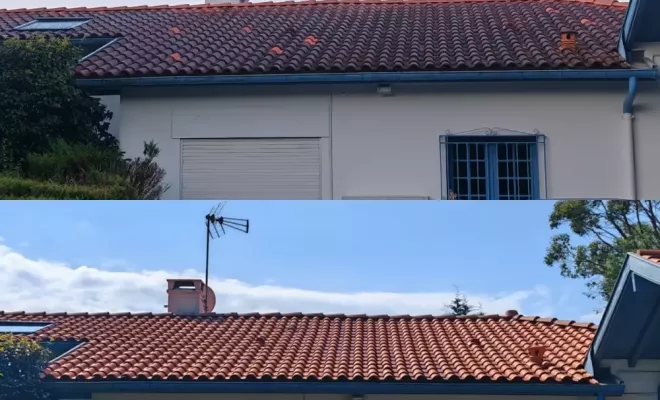 Nettoyage de toiture à Bidart, Saint-Martin-de-Seignanx, Green Vapeur
