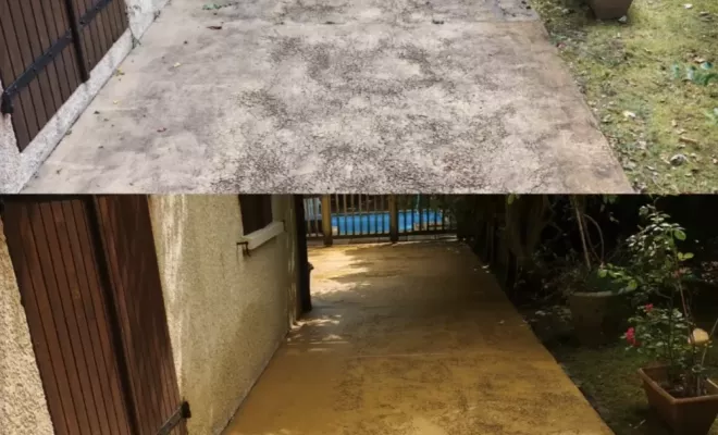 Nettoyage vapeur d'une terrasse à Labenne, Saint-Martin-de-Seignanx, Green Vapeur