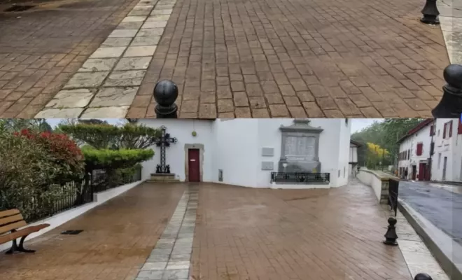 Nettoyage vapeur de la place de l'église pour la mairie de Saint Pierre D'irube, Saint-Martin-de-Seignanx, Green Vapeur