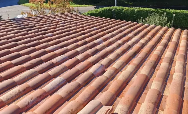 Nettoyage vapeur d'une toiture sur la commune de Urt, Saint-Martin-de-Seignanx, Green Vapeur